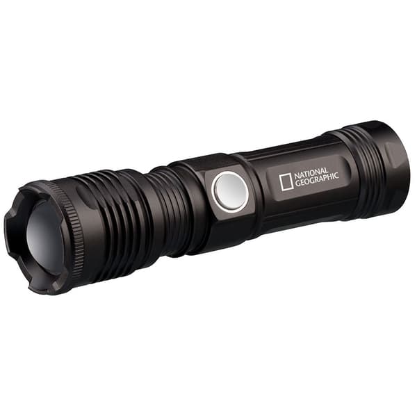National Geographic Genopladelig Led Lommelygte 9082400 Sort Sort