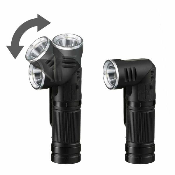 National Geographic Ladattava Led-taskulamppu 9082500 Musta