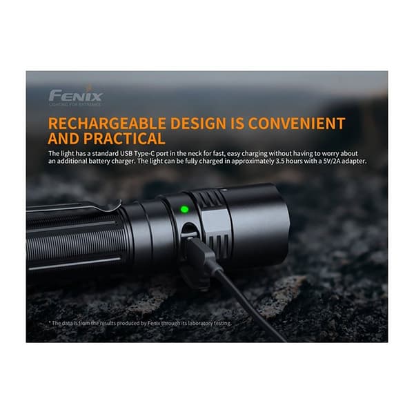 Fenix Led Taskulamppu Fnx Pd40r V2.0 3000 Lumens Musta