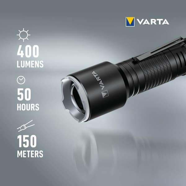 Varta aluminium lys F30 Pro lommelygte 400 lumen