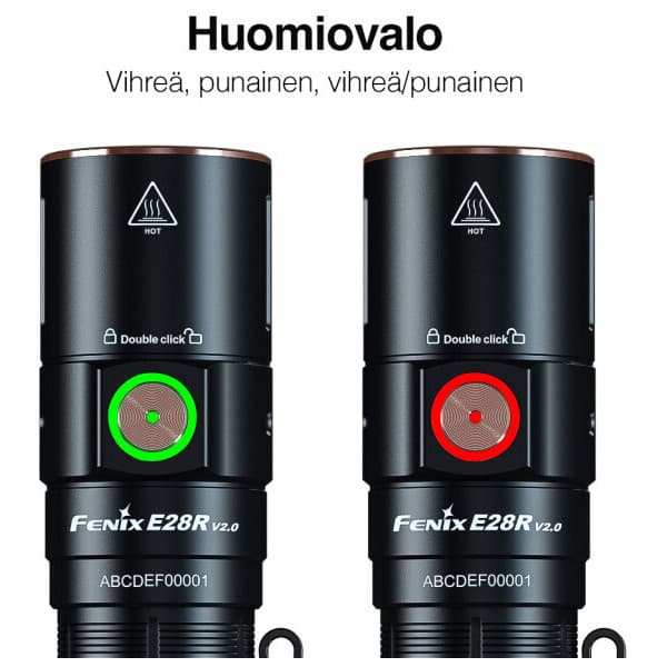 Fenix E28R V2.0 -taskulamppu, 1700 lm