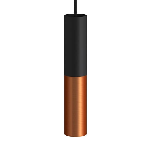 Creative Cables Tub-e14 Spotljus Dubbla Metallrör. Med Dubbel Lamphållare Ring