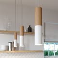 Miniatyrbild 5 av 8: Creative Cables Tub-e14 Trä-och Metallrör För Spotlight Med Dubbelringslamphållare