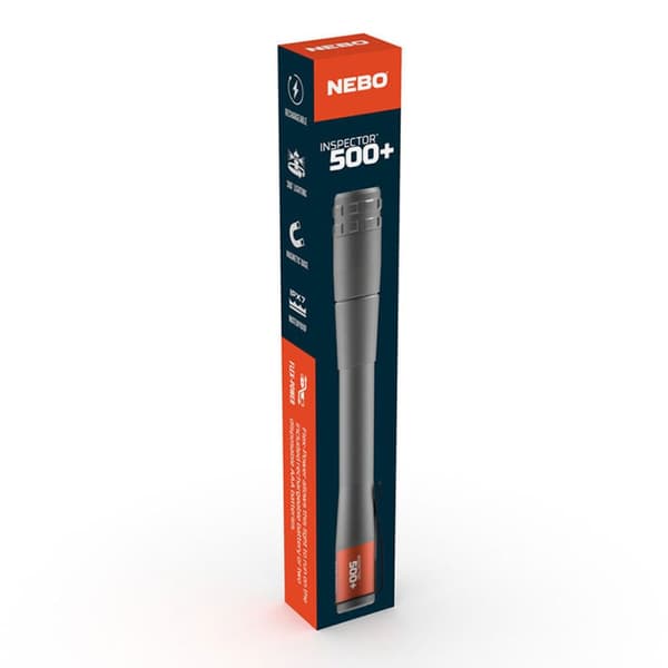 Genopladelig LED-lommelygte Nebo Inspector™ 500+ Flexpower 500 lm Blyant