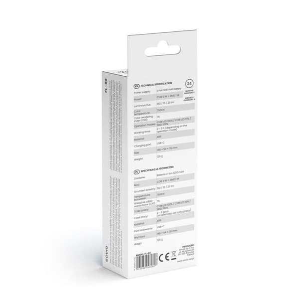 Ficklampa Savio FL-03