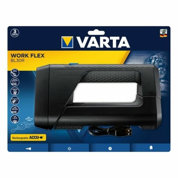 Ficklampa Varta Work Flex 600 lm Svart