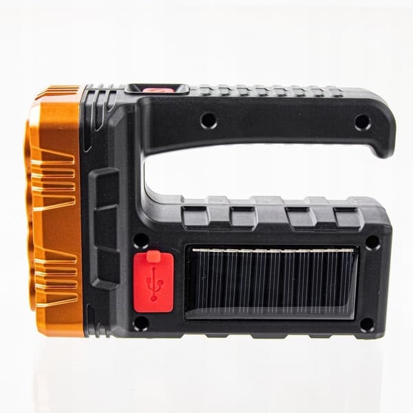 Solar LED lommelygte søgelys POWERBANK USB genopladeligt batteri