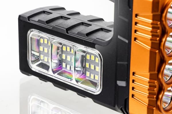 Solar LED lommelygte søgelys POWERBANK USB genopladeligt batteri