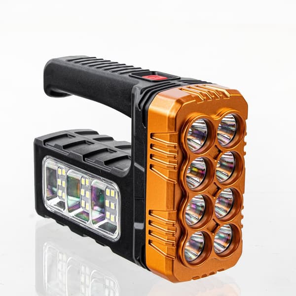 Solar LED lommelygte søgelys POWERBANK USB genopladeligt batteri