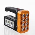 Miniatyrbillede 11 af 11: Solar LED lommelygte søgelys POWERBANK USB genopladeligt batteri