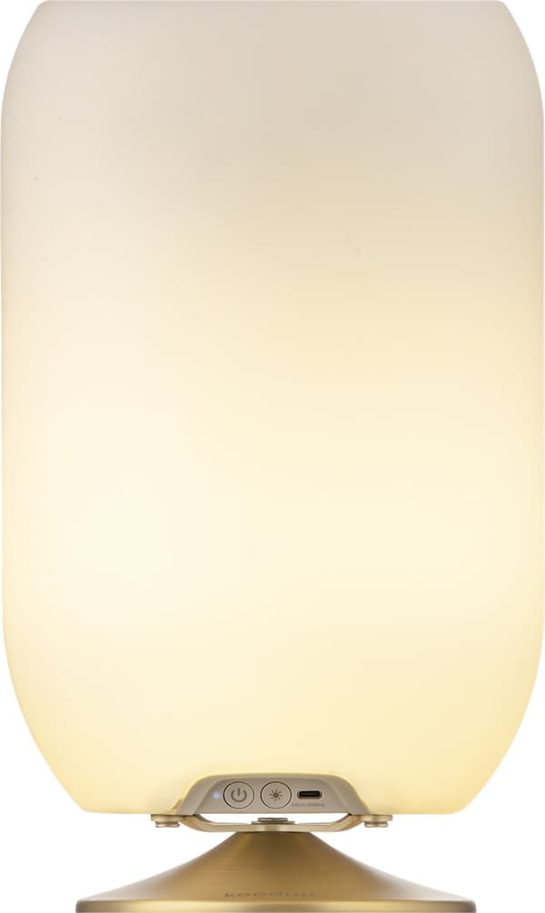 Atmos - Dimbar LED-lampa, Bluetooth-högtalare, dryckesställ, vinkylare