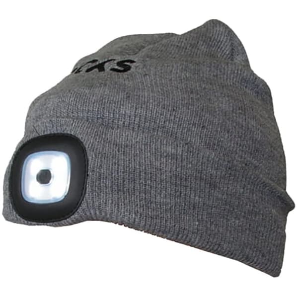 LED-ficklampa med lock 80 lm, 3 lägen, USB (grå)