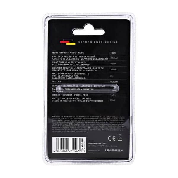 LED lommelygte-nøglering Walther 3.7121-1