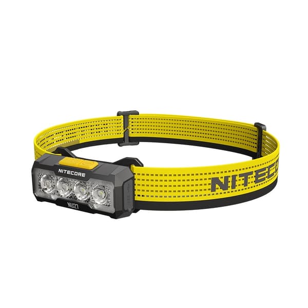 Nitecore NU27 600lm USB-C-pannlampa Svart, Gul