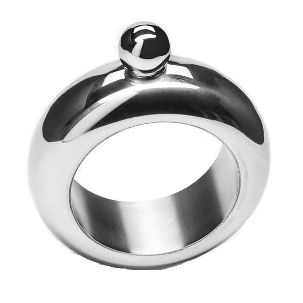 Flaskarmband för alkohol - - - Innehåll 100 ml - Dimensioner 9,5 x 4 cm - Inomhusmaterial rostfritt stål