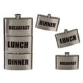 Miniatyrbild 3 av 4: Kolv 3 metallfack frukost lunch middag
