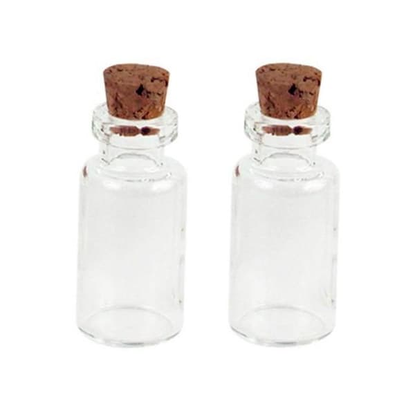 2 mini flaskor med korklock.