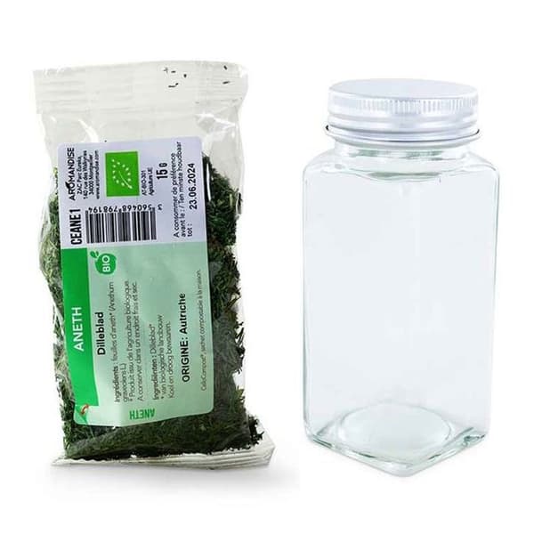Kryddflaska i pulverform + ekologisk dill 15 g