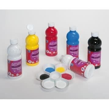 Set med 8 500 ml akrylflaskor