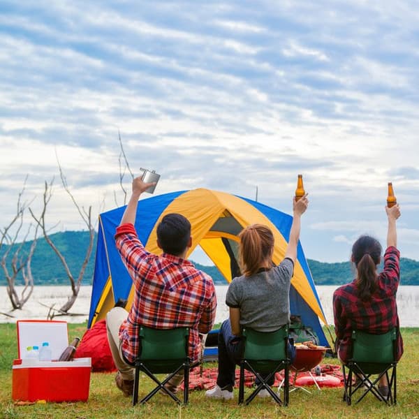Relaxdays 7-delade kolvset i rostfritt stål med kolv 200 ml tratt och mätkopp Festival Camping, Silver