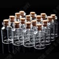Miniatyrbild 1 av 4: TD® 10 st 5 ml flaskor Miniflaska flaskor Glaskorkpropp Klar