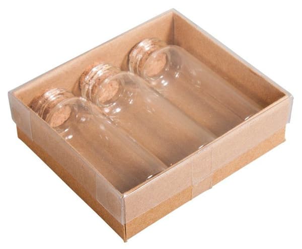 Rayher hobby - 46295000 - Rayher Glasflaska med korklock - 2, 3cm - Transparent