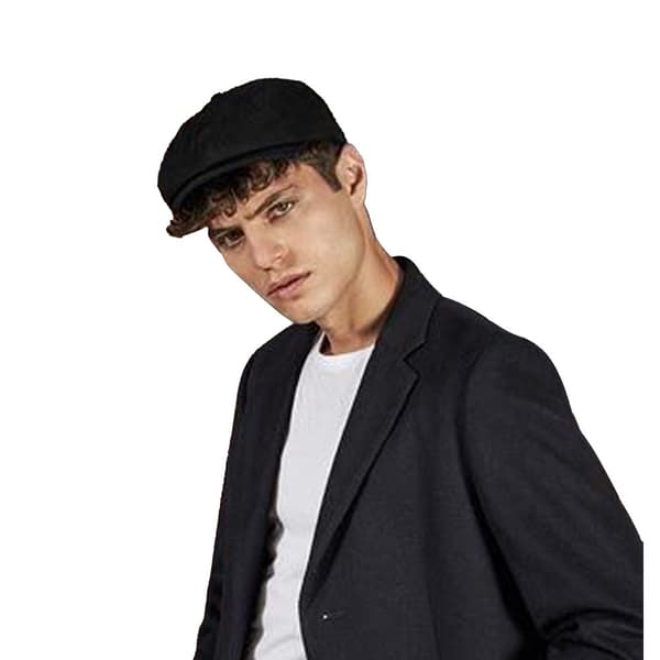 Beechfield Mens Classic Herringbone Newsboy Cap