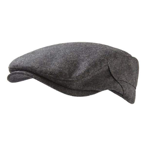 TOG24 Mens Weighton Marl Knitted Flat Cap Dark Grey S-M