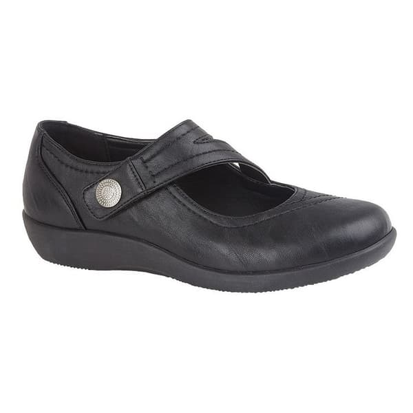 Boulevard Womens/Ladies X Wide EE Fit Touch Fastening Bar Shoe