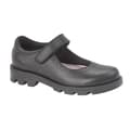 Miniatyrbilde 1 av 3: Roamers Girls Leather Touch Fastening Bar Shoe