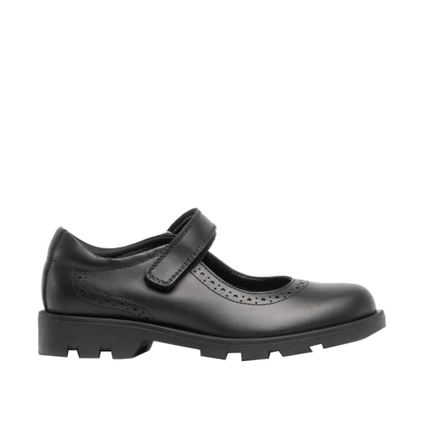 Roamers Girls Leather Touch Fastening Bar Shoe