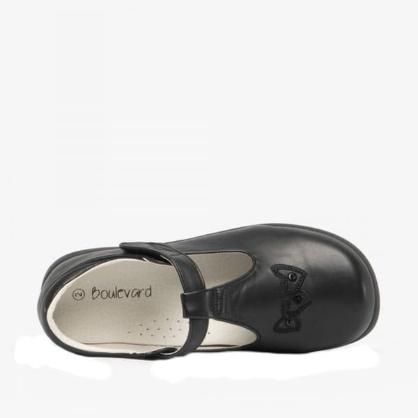 Boulevard Girls Touch Fastening T Bar Shoes
