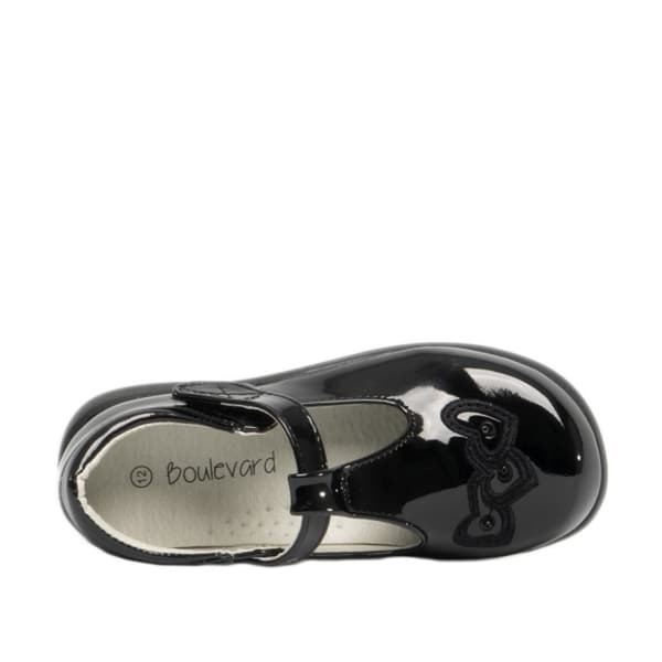 Boulevard Girls Touch Fastening T Bar Shoes