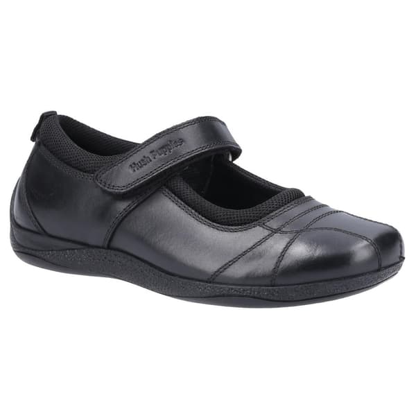 Hush Puppies Girls Clara Leather School Shoes Black 13 UK Child