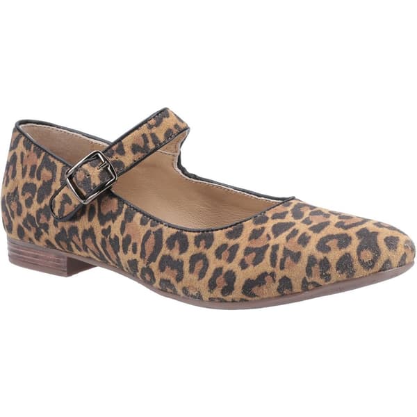 Hush Puppies Womens/Ladies Melissa Leopard Suede Mary Janes Brown/Black 6 UK