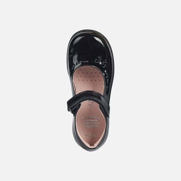 Geox Girls Naimara Ballerina Patent Leather Mary Janes