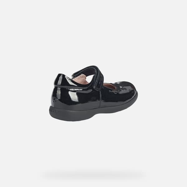 Geox Girls Naimara Ballerina Patent Leather Mary Janes