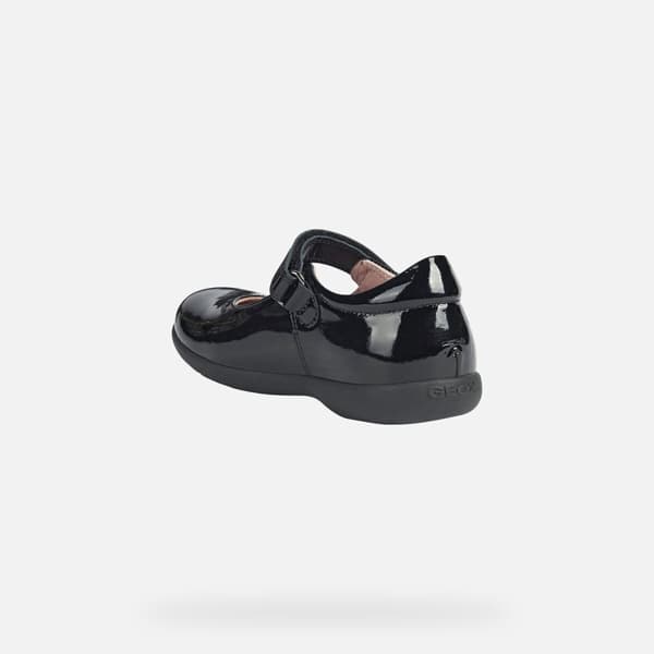 Geox Girls Naimara Ballerina Patent Leather Mary Janes