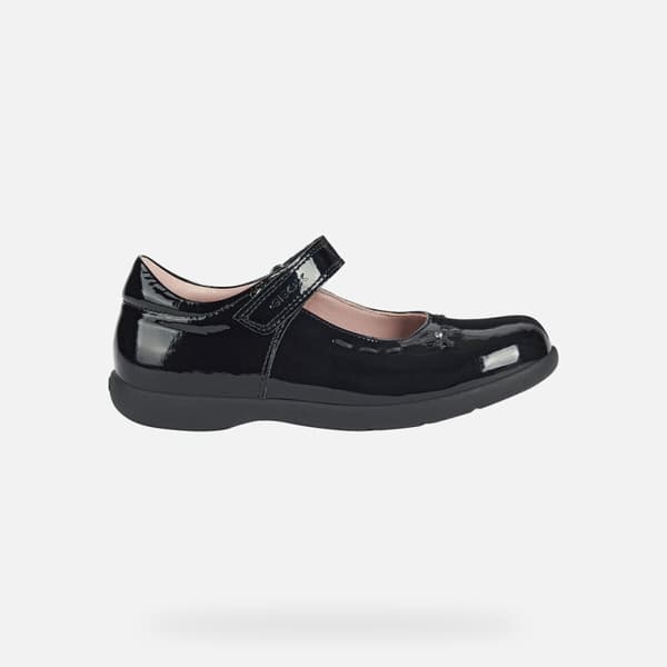Geox Girls Naimara Ballerina Patent Leather Mary Janes