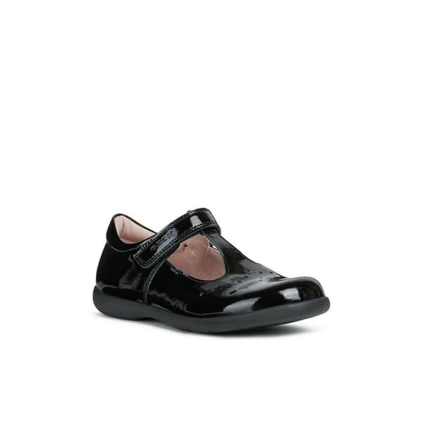 Geox Flickor Naimara T-Bar Leather Ballerina Flats