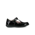 Miniatyrbild 3 av 5: Geox Flickor Naimara T-Bar Leather Ballerina Flats