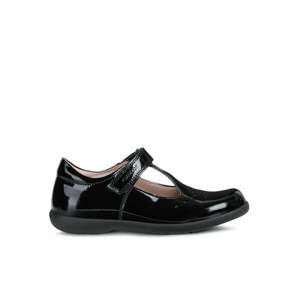 Geox Flickor Naimara T-Bar Leather Ballerina Flats