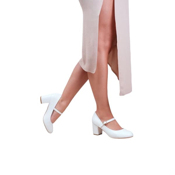 Where's That From Womens/Ladies Araceli Extra Extra Wide Block Heel Mary Janes