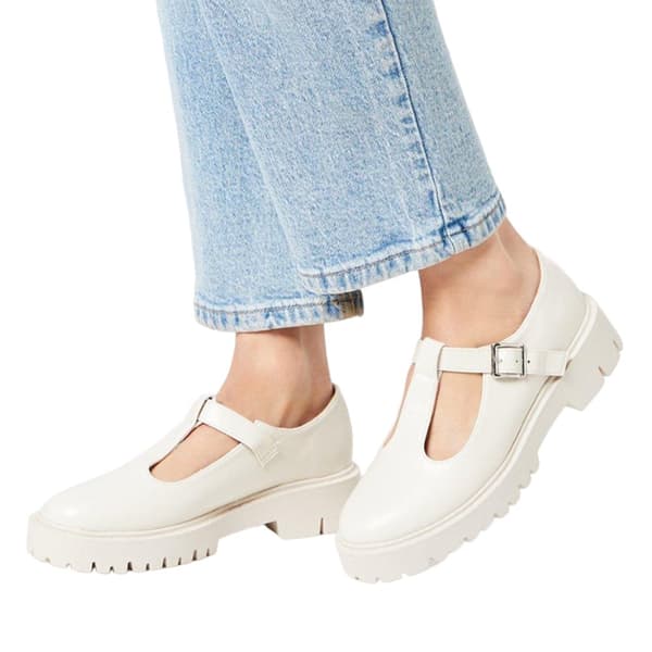 Faith Womens/Ladies Naevias T-Bar Chunky Heel Mary Janes