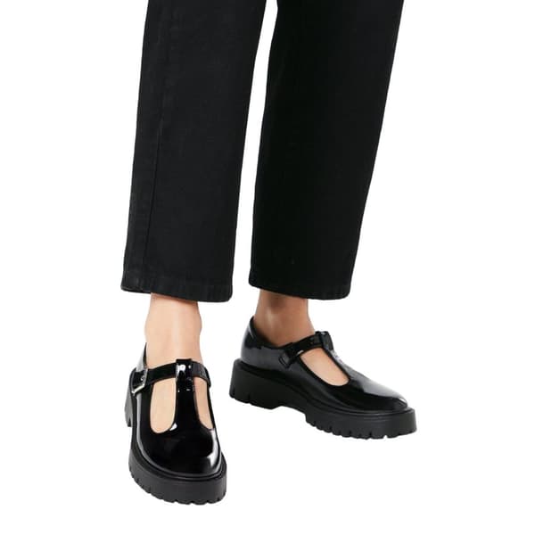 Faith Womens/Ladies Naevias T-Bar Chunky Heel Mary Janes