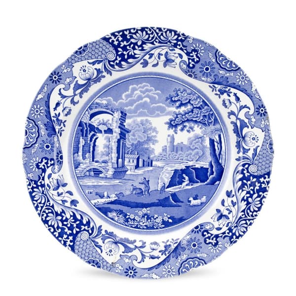 Blue Italian Buffetallrik