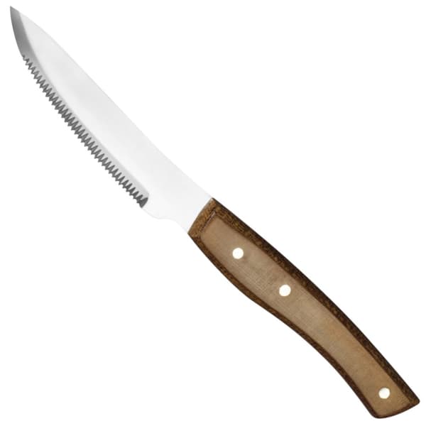 Steakkniv med takket rustfrit stålfiberhåndtag, længde 120 mm - Hendi 841099