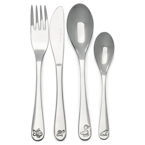 Børnebestik med gravering vanddyr sæt | Størrelse: 160x170x160x130mm | SKU: ZV4259070