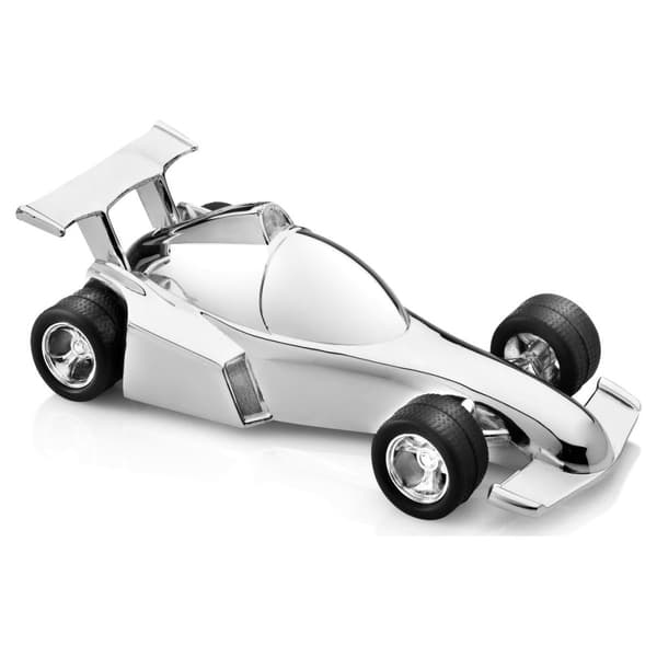 Spargris til et barn i gave - racerbil med gravering | Størrelse: 74x152x45mm | SKU: ZV6357261