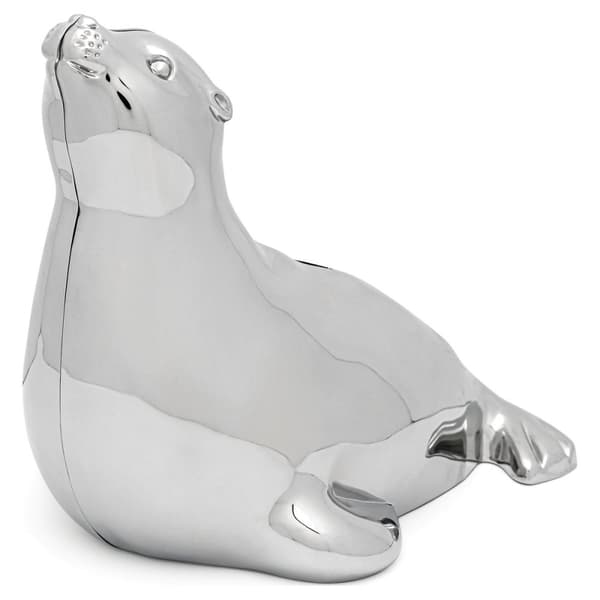 Spargris til et barn, sølv, elegant, som gave, segl | Størrelse: 130x95x115mm | SKU: ZV6167061